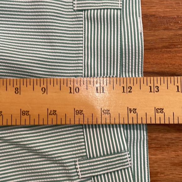 Callaway Mens Size 32 Green White Striped Lightweight Golf Shorts - Picture 8 of 12